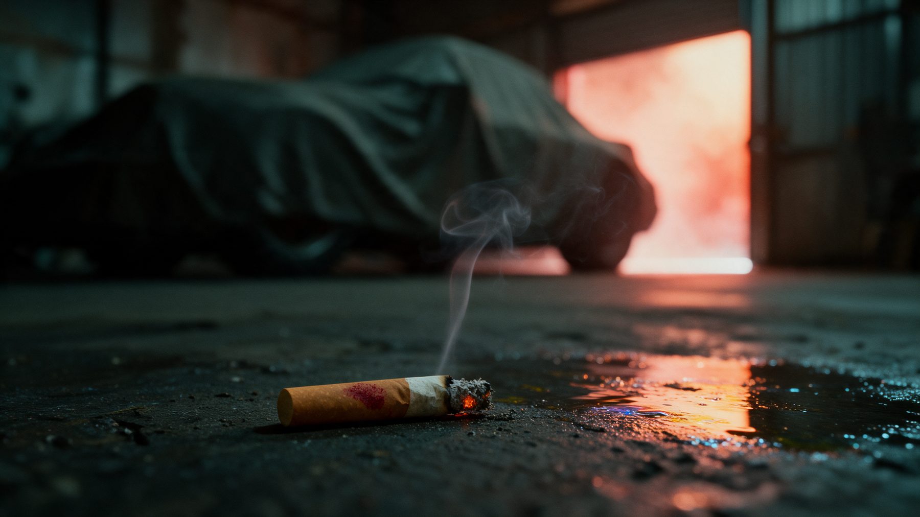 Cigarette insert — the 930 out of focus behind it